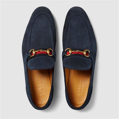 gucci blue loafers men's|gucci moccasins suede men's loafers.